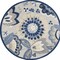 Homeroots 5 ft. Round Blue & Gray Indoor & Outdoor Area Rug 385108 - alternate 10